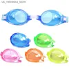 Goggles de plongée 1pc en silicone pour enfants anti-brouillard Swimming Goggles plongée et surf conception mignonne adaptée aux filles pour garçons pour prendre des douches de maillot de bain d'été Q2404101