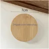 Openers Blank Diy Beech Wooden Round Shape Bottle Opener Coaster Fridge Magnet Decoration Beer Custom Logo Home Garden Kitchen Drop D Ot8Mu