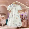 Vestido de verão para meninas Hanfu Childrens Princess Dress 510 Idade bebê gir casual desgaste 240413