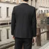 Blazer Pants Mens Fashion Trend Business Work Solid Color Meeting Groom Gentleman Travel Slimfit Casual Wedding Suit 240507