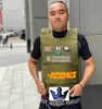 メンズタンクトップベストジレットトレンドCS戦術軍事ハイポップラッパーファッションベストアウターメンズファッションタクティカSジャケットベストT240508