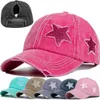 Ball Caps 2024 Y2K Summer Ponytail Hole Celebridade Baseball Lavagem de pano de pano de fivela de fivela Moda Esportes ao ar livre Caseta de protetora solar Gorras Y240507