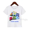 T-shirts trein verjaardagsnummer t-shirt gelukkige verjaardag voor jongens/meisjes t-shirt kinderen witte t-shirt aangepaste naam Numberl2405