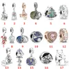 Memnon Jewelry 2021 Papai Noel Claus On the Moon Charm S925 Sterling Silver Snow Globe Angel Charms Fit Bracelets Colar