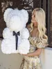 Big Big Custom Teddy Rose Bear avec boîte luxueuse 3D ours de roses fleur de Noël cadeau Valentin Day Gift4680868
