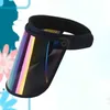 Bérets PVC Anti-UV Visors Sports Sports Sports Hat pour exercices de voyage (multicolore)