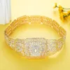 Luxo Arab Caftan Metal Caist para mulheres Vestido de noiva Jóias de joias de ouro Cinturão marroquino de cinto ajustável 240422