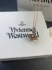 Designer Westwood Summer Clicle Planet 3D Rose Gold Collier Bracelet sans traces