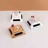 Jewelry Boxes Solar Showcase 360 Auatic Rotating Turntable Jewelry Organizer Necklace Bracelet Phone Display Stand