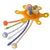 UK4Z Zęby Toys Soft silikonowe zabawki Sensory Montessori Baby 1 2 3 lata Manhattan Ball Zęby Rozwój D240509