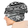 Berets Vintage Hawaiian Tribal Floral Tattoo Design Fashion Thin Beanie Caps Samoan Skullies Шапочки Ski мягкие капоты шляпы