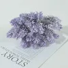 Flores decorativas 6/30pcs mini plástico de lavanda artificial Fake Flower Bouquet para decoração de casamento em casa Made