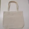 Boodschappentassen promotie 100 stcs/lot studenten vrouwen gebruiken katoen op maat gemaakte milieuvriendelijke recyclebare canvas linnen natuurlijke kleur schoudertas