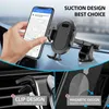 Autohouder 2021 Nieuwe auto Mobiele telefoon Holder Mount Standondersteuning Mobiele CAR GPS Mobiele celondersteuning voor iPhone Stand Roterende 360 ​​graden T240509