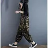 Jumpsuits voor dames rompers camouflage jumpsuits voor dames werkkleding harem broek vintage één stuk outfit vrouwen kleding safari stijl losse casual rompers y240510