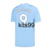 Jerseys de football Haaland 23 24 de Bruyne Phillips Mans Cities Grealish Ferran Mahrez Fode Bernardo Joao Cancelo Z Rodrigo Football Shirt Men Kid Kit Kit Set Uniforms