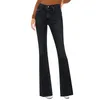 Women's Jeans Women's High Waist Slit Slightly Flared To Look Thinner And Taller Mod Mom Jean Jumpsuits Women Pants