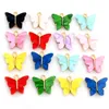 10pcs 14x16 mm Acrylic Butterfly Charms Alloy Metal Charm Wiselant do naszyjnika