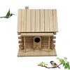 Autres oiseaux Supplies Oiseaux Boîte de reproduction Perrot Couch Bounwallows Outdoors Toit Maison en bois Décoration suspendue