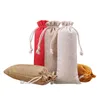 3 -stcs Geschenkwikkeling 5/10 PCS/LECT LANGE OPSLAG JUTE TAGS VOOR CADEAU PAKKET 8X16/8X19/8X24CM Kerstmis trekkingsvouches Home Dust Sacks Home Dust Sacks