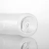 Garrafas de armazenamento frasco oval de 100 ml com tampa de alumínio dourada de plástico vazio com toner de pele de face de recipiente de estimação para animais de estimação