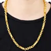 Collier cylindrique solide en or