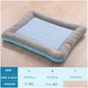 Cat Beds Furniture New Cooling Pet Bed For Dogs House Dog Beds Large Pets Products Puppies Mat Cool Breathable Cat Sofa Supplies Dro Dhdpa