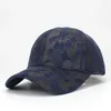 Tapas de pelota Capa de béisbol Camuflage Snapback Polyester Camo sin sombreros para hombres de bordado y sombrero de ajuste para hombres Mujeres huesos