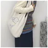 Bag Women Winter Canvas Tote Purse Shoulder Lamb Like Fabric