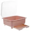 Coueurs de rangement de cuisine Box séchoir à vaisselle en acier inoxydable pour séchage drainant avec couvercle PP Organisateur Spoon