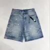 Herren Shorts Jeans Designer Jean Short Casual Slim Ripped Paint Reißverschluss Patch Denim Shorts für Men Street am1163