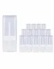 25pcs White Black Transparent Empty Oval Flat Lip Balm Tubes Plastic Solid Perfume Deodorant Stick Containers6156703