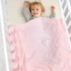 Battaniyeler bebek süper yumuşak pamuk örgü doğumlu kız çocuk bıçağı yorgan kanepe ekose yürümeye başlayan çocuk bebek arabası yatağı uyku kapakları
