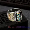 925 Silberturquoise Tianzhu Ring Talismaner Charme Amulett Schmuck Designer Luxus Gemstones Natural Mode Women Jade 240510