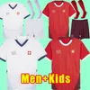 2024スイスホームアウェイサッカージャージ24 25 Seferovic Freuler Shaqiri Lang lang Behrami Sow Schr Red Zakaria Men Kit Football Shirdファンキッズユニフォーム