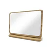Espelhos compactos espelhos de madeira espelho deslizante portátil portátil destacável para maquiagem de alta definição em salas privadas q240509