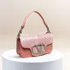 The latest crocodile small square bag fashion chain shoulder bag crossbody bag 22*12*6 factory direct wholesale retail