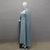 Vêtements ethniques Dubaï Tassel Sequin Cloak Robes de soirée pour femmes Muslim Abaya Turquie Kaftan Eid Ramadan Islamic Arabe Robe Robe