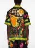 24SS Casa Blanca Designer Silk Casual Shirt Nieuw product Zomer Rock and Roll Print Patroon Silk Men Casual Loose Hawaii Beach Korthelven Rapelhemd Casablanc Tops