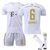 Soccer Jerseys Men's Tracksuits 2223 Bayern Away White No. 17 Mane 4 Dericht 25 Muller 10 Sane Football Suit