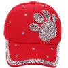 Femme Bear Paw Diamond Hats Party Baseball Cap de voyage CAPA