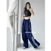 Pantaloni della tuta a strisce mexzt donne hip hop streetwear pantaloni cargo larghi bf y2k high waist goggers pantaloni