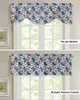 Curtain Flowers Tropical Leaves Plants Window Living Room Kitchen Cabinet Tie-up Valance Rod Pocket