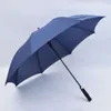Storm de golfe resistente a todos os negócios de fibra de alta chuva clara de dupla fins com publicidade de presente guarda-chuva