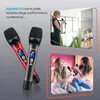 Microfoons UHF Wireless Microfoon Karaoke Dual Handheld Dynamische microfoonset met oplaadbare ontvanger 260ft Bereik 6,35 mm (1/4 '') plug