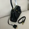 Nouveau rodéo Black Backle Handle Bag de créateur de sacs à corps croi