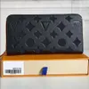 Fashion Black Empreinte Women Clutch Lady Ladies Wormet Long Cucine Portafogli singoli con cerniera singola Porta della carta per borse di mais classica 600 278Q