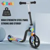 Wózki# Scooter for Kids Big Wheels Scooter Składający skuter dla maluchów 3-8 lat z regulowaną wysokością lekki prezent T240509