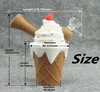 2023 RHS Christmas on Rubber Silicone Waterpipe Ice Cream Water Bong Silicone Handrör med kvartsbanger med Factory Whole6718065
