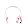 NEU 3.5 Ein Punkt zwei Kopfhörer -Mikrofon -Audiokabel Audio -Splitter für zwei Paar Line Ohrhöreradapterkabel für Audiosplitterkabel